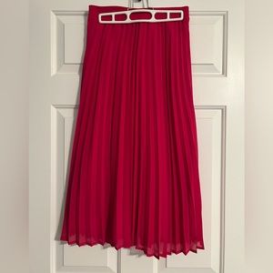 A New Day Pink Pleated Skirt, XS